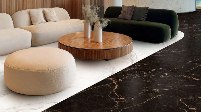 Gerflor Klebevinyl - Creation 55 White Marble