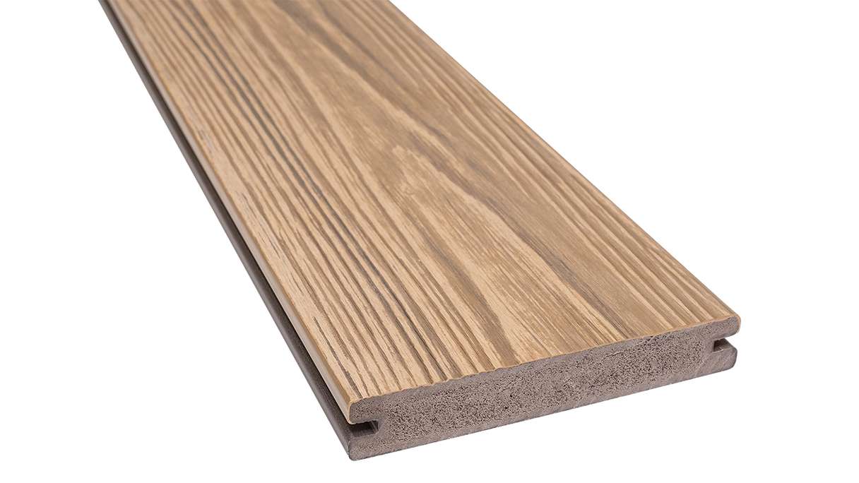 planeo Authentic Wood - BPC Terrassendiele Massiv - Garapa strukturiert