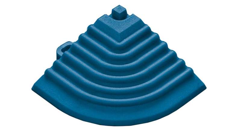 planeo Eckteil für 40 x 40 cm Klickfliesen - blau