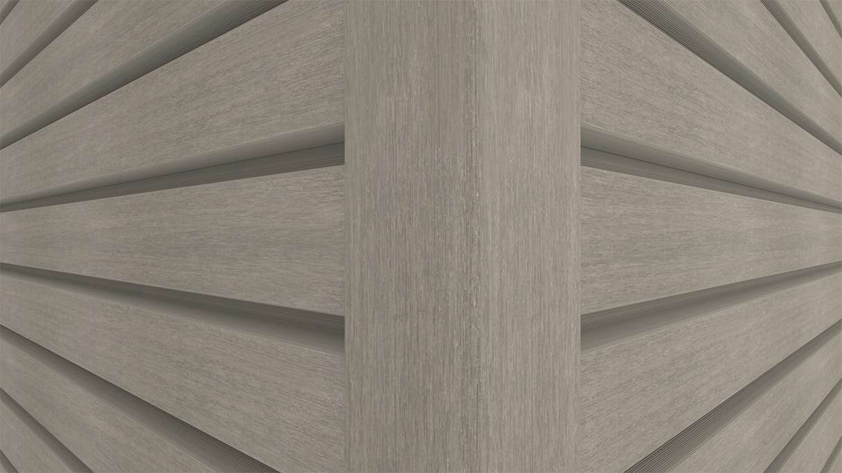 planeo LINEA Wide - WPC CoEx Fassadenverkleidung Hellgrau 2900 x 181 mm