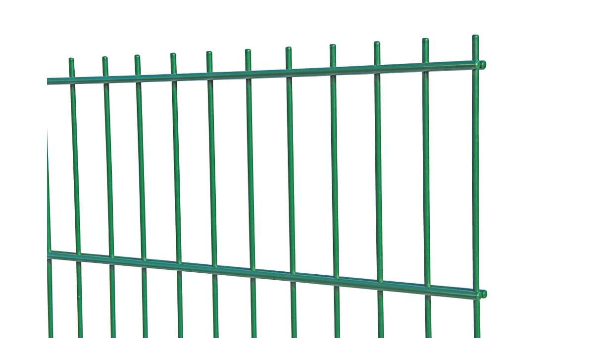 Doppelstabmattenzaun schwer 8/6/8 - Breite 2510 mm RAL 6005 Moosgrün