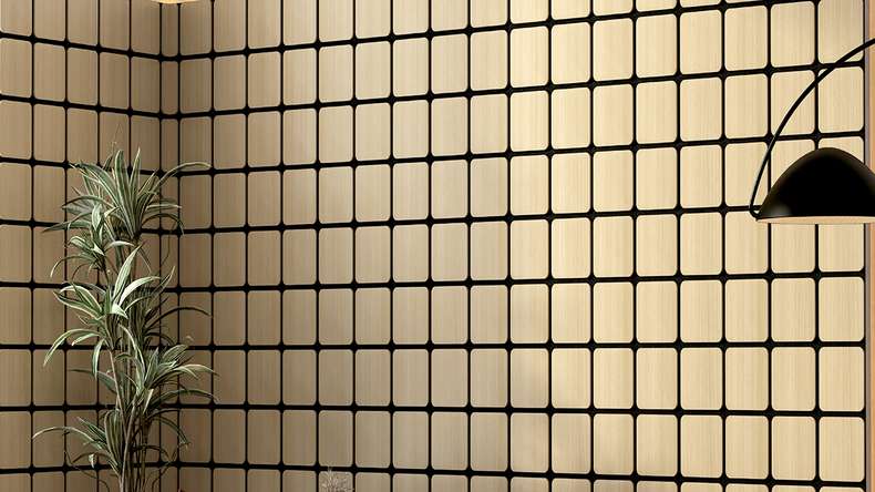 Skaben Akustikpaneele SilentWall - Quadrat Eiche Natur Hell - 60 x 58,5 cm