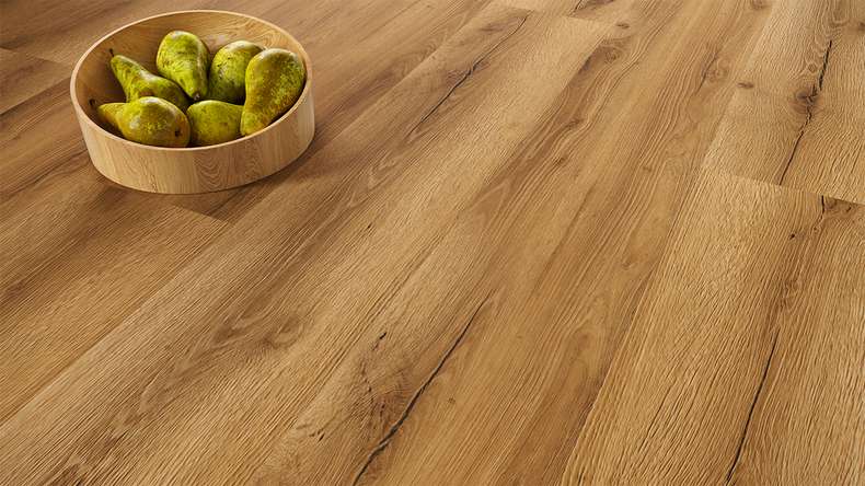 planeo Rigid Klick Vinyl - SolutionX 2in1 BigSize Atelier Oak 1,83m lange XL Diele | Trittschalldämmung integr. (ECF-BS-85)