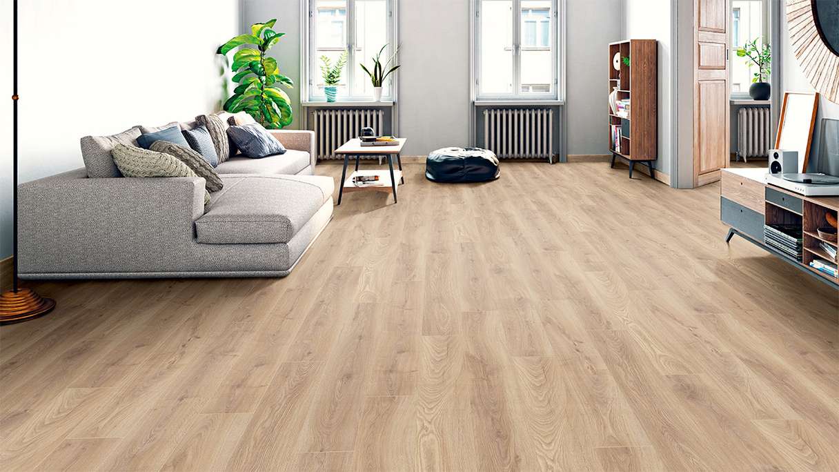 planeo Laminat - Eiche Beige | antibakterielle Oberfläche (KRO-8006)