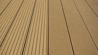 planeo LineWood WPC Terrassendiele Massiv - Erdbraun 4.8m gerillt/genutet 