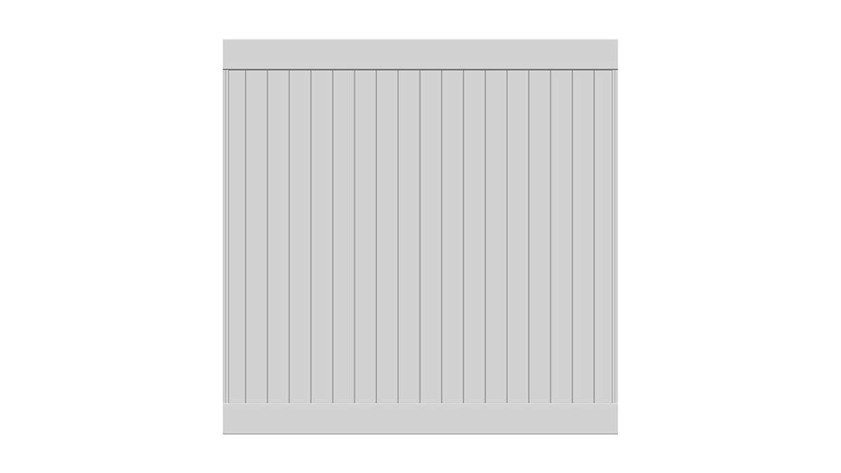 planeo Privara - PVC Steckzaun Weiß - UV-Beständig | 177 x 178 cm