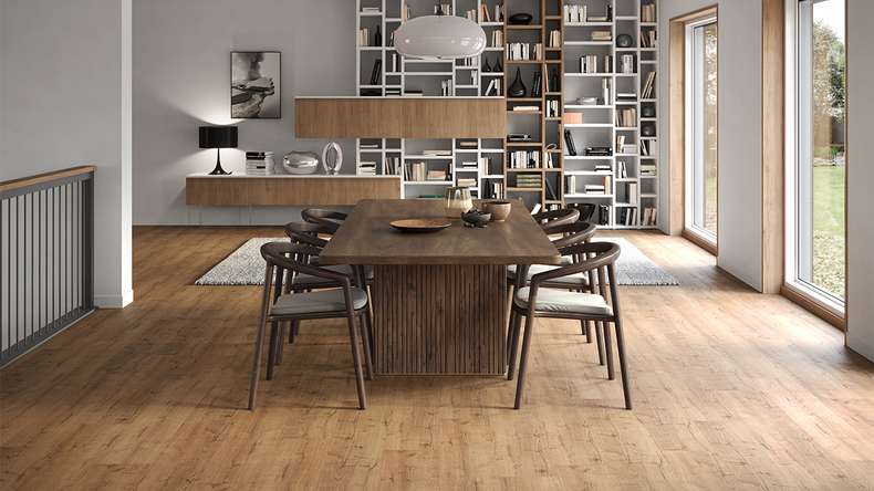 planeo Klick Vinyl - Rigid Eiche Naturbraun | Synchronprägung (DF-67501)