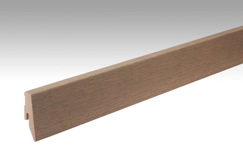 MEISTER Sockelleisten Fußleisten Eiche lehmgrau 1131 - 2380 x 60 x 20 mm (200049-2380-01131 - 1030231131)