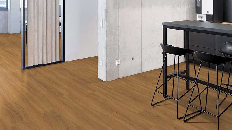 planeo Rigid Klick Vinyl - FlexCore 30 Caramel Oak | Trittschalldämmung integr. (plfc-5301FS30)