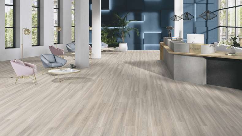 Gerflor Klick Vinyl Rigid - Creation 55 Clic Acoustic Bostonian Oak Beige | Trittschalldämmung integr. (61240853)