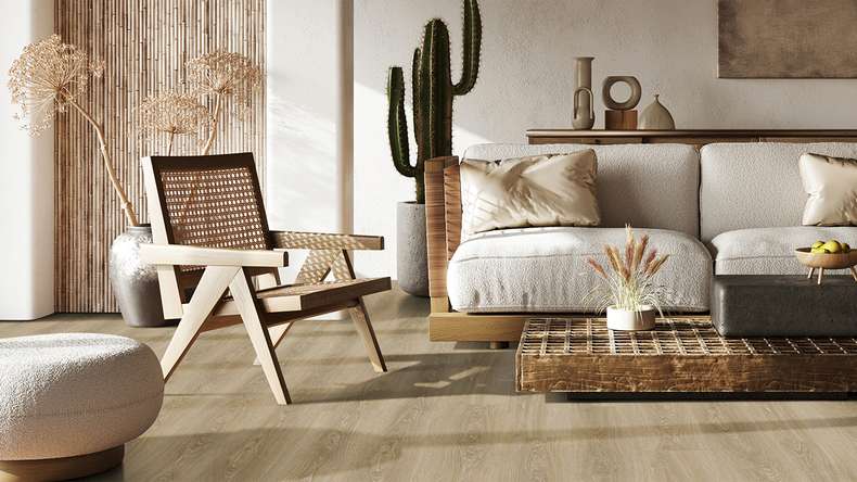 Gerflor Klick Vinyl - Senso Premium Rigid Acoustic Meadow spring honey | Trittschalldämmung integr. (39471507)