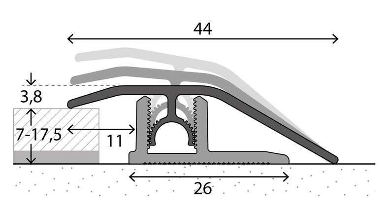 planeo Profi Anpassungsprofil 307 - 270 cm