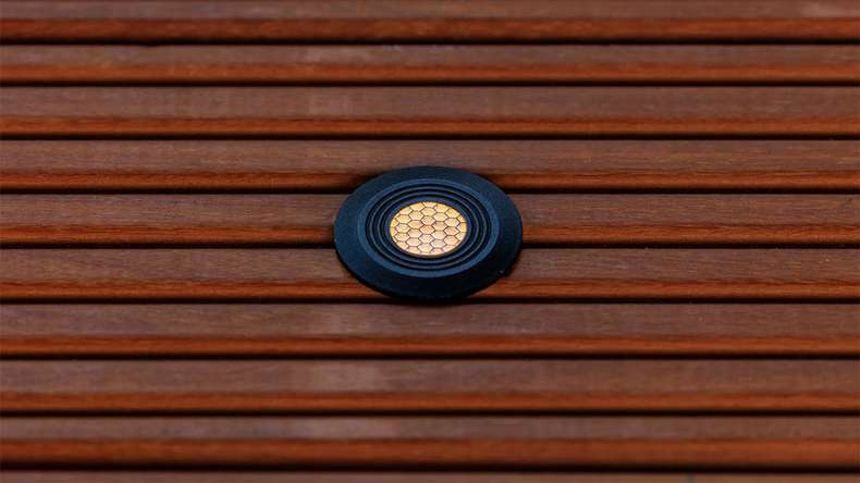 planeo Terrassenbeleuchtung 12V - LED-Einbauleuchte Onyx 30 RA - 0.5W 4 Lumen