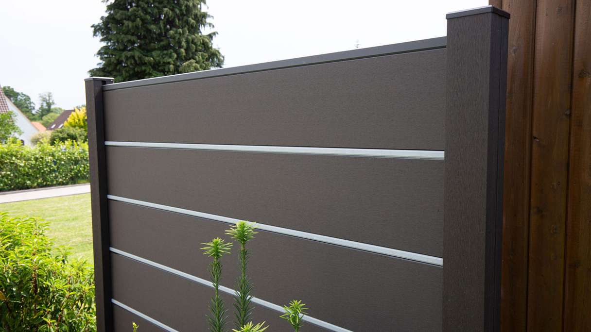 planeo Gardence Deluxe - BPC-Gartenzaun Anthrazitgrau