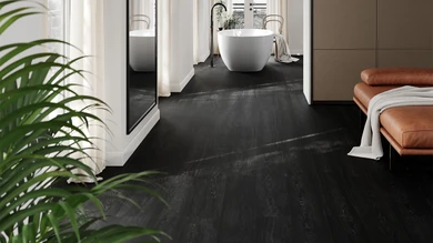 planeo Rigid Klick Vinyl - Wood Black