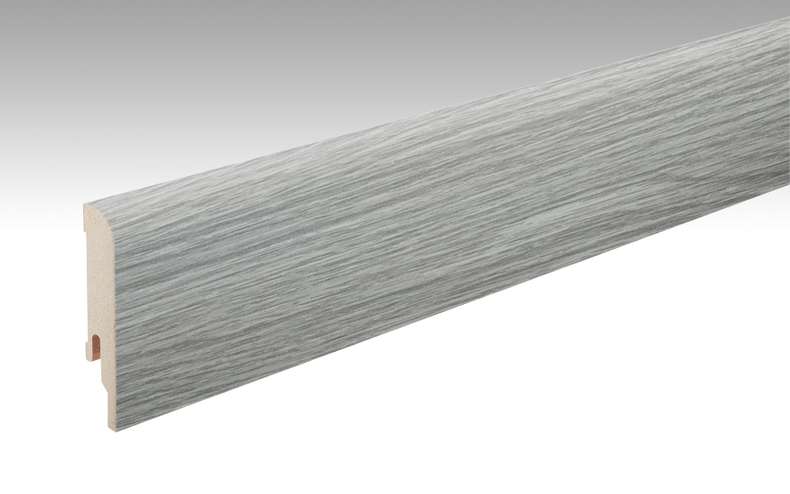 MEISTER Sockelleisten Fußleisten Eiche grau 6442 - 2380 x 80 x 16 mm (200006-2380-06442 - 6939236442)