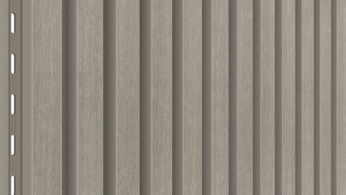 planeo LINEA Slim - WPC CoEx Fassadenverkleidung Hellgrau 2900 x 215 mm
