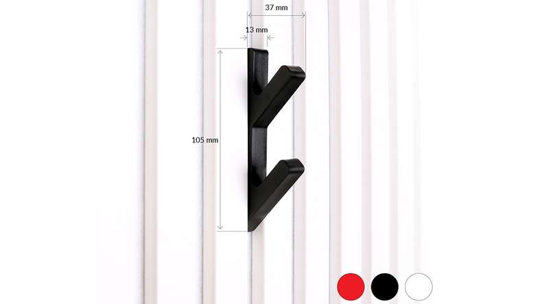 planeo 3D Haken - Weiß 2 Stk