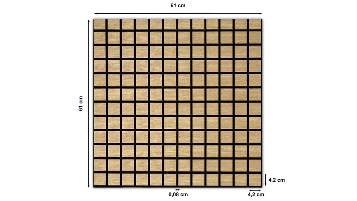 Skaben Akustikpaneele SilentWall Cube - Eiche Hellbraun - 61 x 61 cm