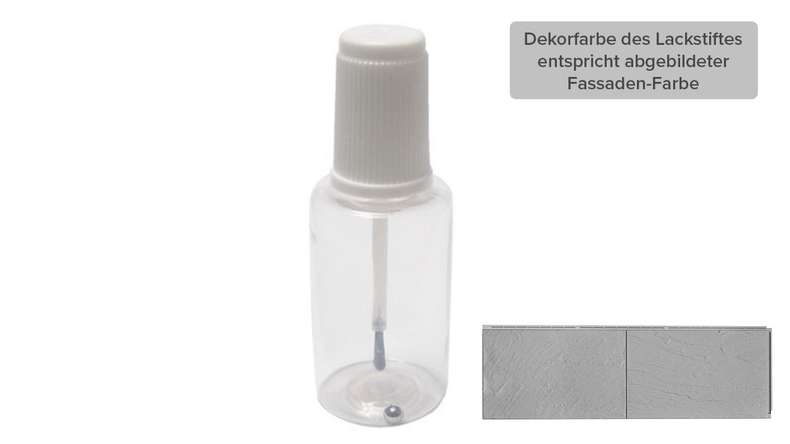 Zierer Lackflasche mit Pinselapplikator - signalgrau