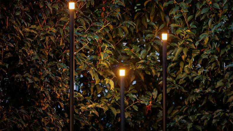 planeo Gartenbeleuchtung 12V - LED-Sockelleuchte Erba 3 Set - 1W 100 Lumen