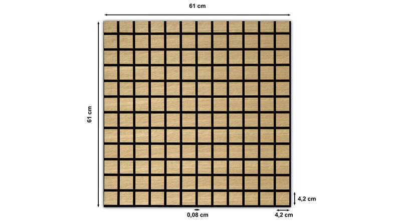 Skaben Akustikpaneele SilentWall Cube - Eiche Hellbraun - 61 x 61 cm