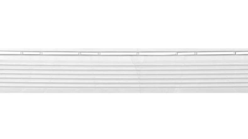 planeo Seitenteil für 40 x 40 cm Klickfliesen - weiss-alu