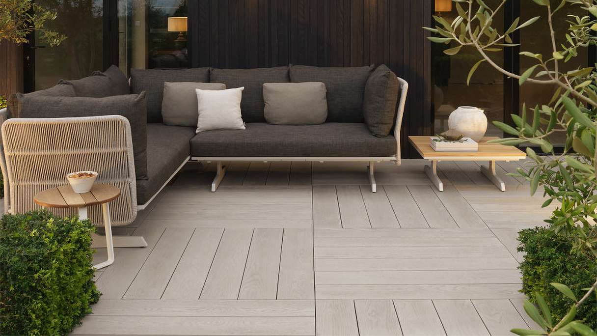planeo Authoria PureBoard Terrassendiele Massiv - Light Grey 3.6m strukturiert