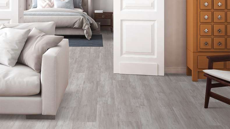 planeo Rigid Klick Vinyl - FlexCore 30 Gletscher Oak White | Trittschalldämmung integr. (plfc-5167FS30)