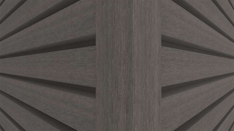 planeo LINEA Wide - WPC CoEx Fassadenverkleidung Dunkelgrau 2900 x 181 mm