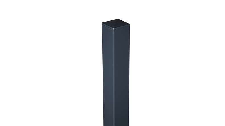 planeo Gardence Guard - Alupfosten zum Einbetonieren Anthrazit RAL 7016 6x6x150cm inkl. Kappe