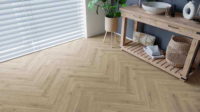 SKAVA Rigid Klick Vinyl Fischgrät - Unique Varos | wasserfest und Trittschalldämmung integr. (LO-2215)