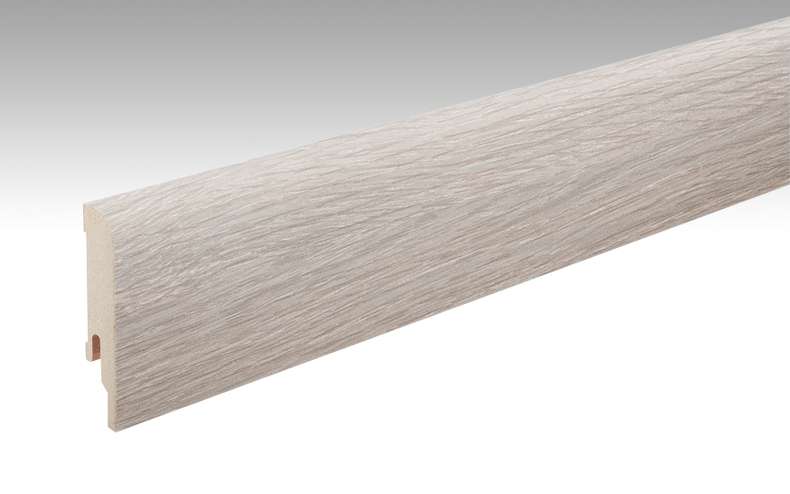 MEISTER Sockelleisten Fußleisten Eiche weiß gelaugt 6181 - 2380 x 80 x 16 mm (200006-2380-06181 - 6939236181)