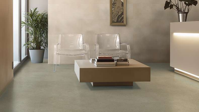 Gerflor Klick Vinyl Rigid - Creation 55 Clic Acoustic Backyard Taupe | Trittschalldämmung integr. (61261713)