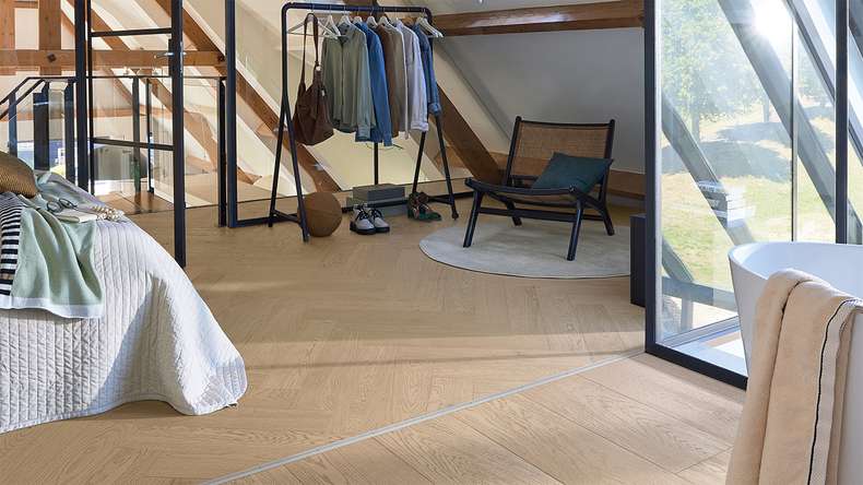 MEISTER Lindura-Holzboden HS 500 - 20232 Eiche classic sandgrau ultramattlackiert 700 x 140 x 11 mm (500010-0700140-20232)