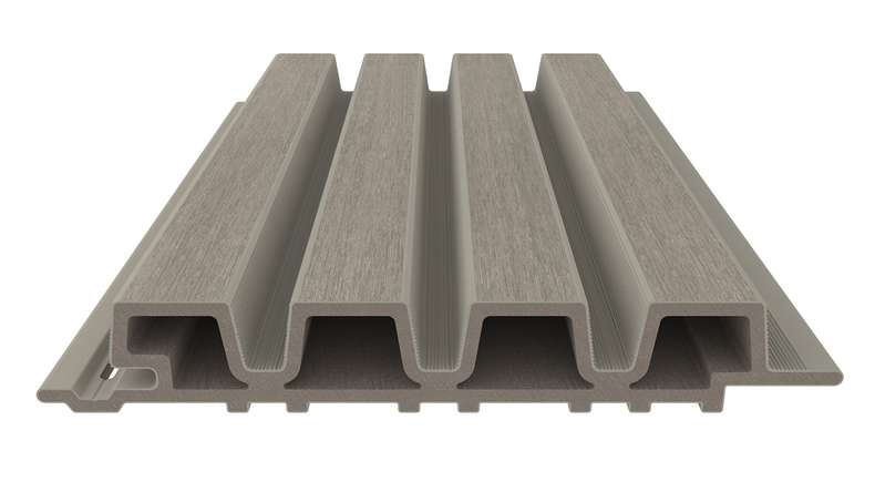 planeo LINEA Slim - WPC CoEx Fassadenverkleidung Hellgrau 2900 x 215 mm