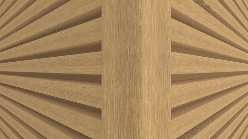 planeo LINEA Slim - WPC CoEx Fassadenverkleidung Sand 2900 x 215 mm