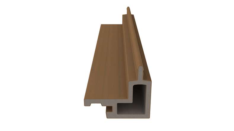 planeo LINEA - WPC CoEx Außenwinkel Burma Teak 2900 x 62 x 55 mm