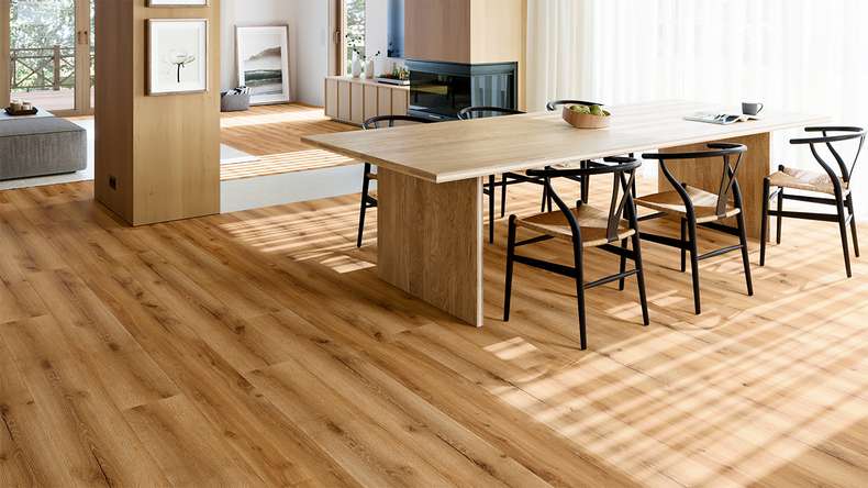 planeo Rigid Klick Vinyl - SolutionX 2in1 BigSize Atelier Oak 1,83m lange XL Diele | Trittschalldämmung integr. (ECF-BS-85)