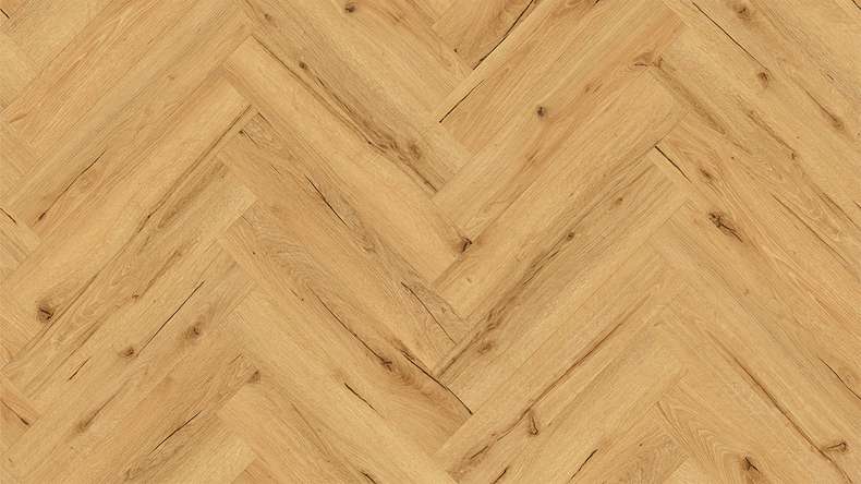 planeo Rigid Klick Vinyl - Nature Oak Fischgrät | Trittschalldämmung integr. (DF-KH-151-055)