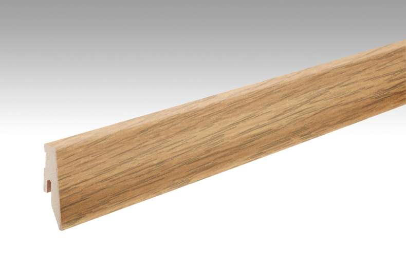 MEISTER Sockelleisten Fußleisten Eiche 6443 - 2380 x 60 x 20 mm (200005-2380-06443 - 6938236443)