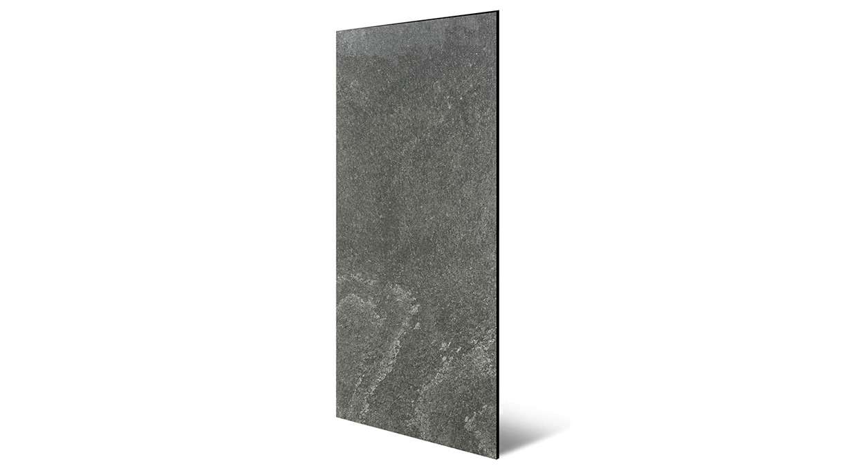 planeo Akustikpaneel - MixWall Mineral Mood Grey Slate 52 x 104 cm | Echtstein (PLMW-20411C)