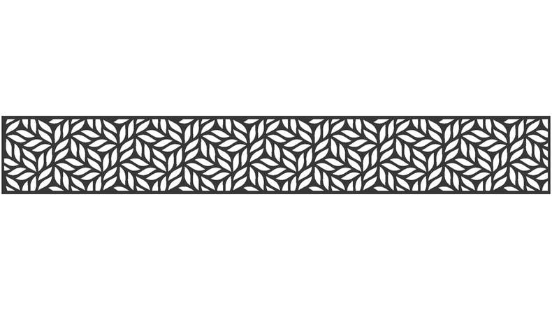 planeo Gardence - Designeinsatz 1800 x 300 x 1.5 mm Anthrazit