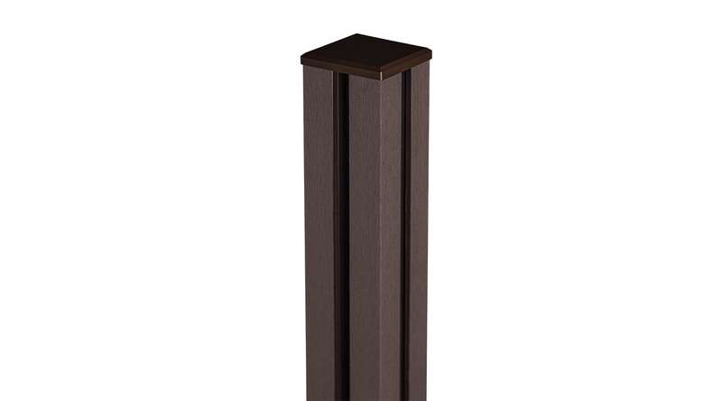 planeo Gardence Strong - BPC-Torpfosten speziell verstärkt zum Einbetonieren Terra 240cm