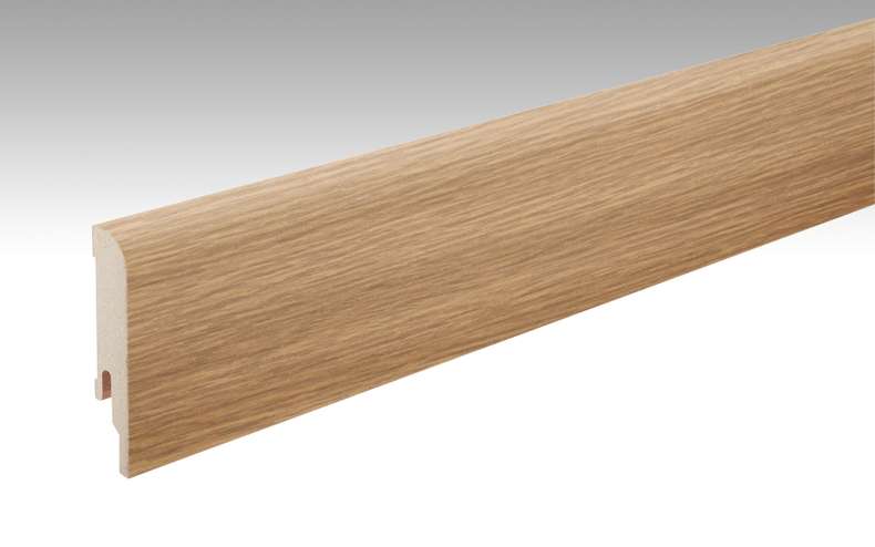 MEISTER Sockelleisten Fußleisten Eiche 6064 - 2380 x 80 x 16 mm (200006-2380-06064 - 6939236064)