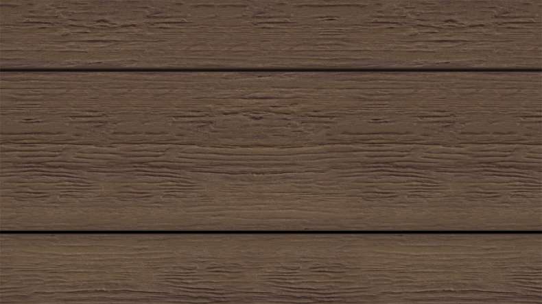 planeo ANTIKWoodline - WPC CoEx ummantelte Terrassendiele Verbundprofil leicht - Ipe Braun 3m - rustikal/glatt gebürstet