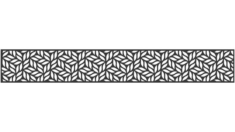 planeo Gardence - Designeinsatz Leafs 179,5x25,5x0,15 cm