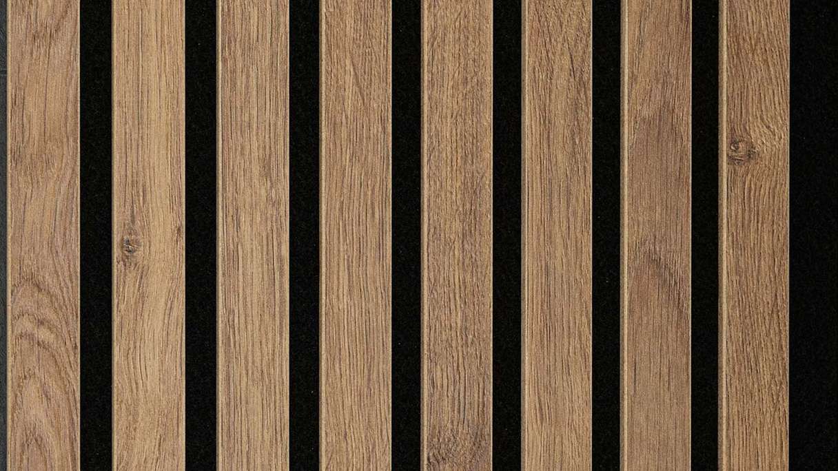 planeo Akustikpaneele - Eiche Terrabraun - 2600 x 330 x 20mm