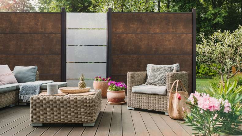 planeo Gardence Resistant - Einzelprofil Rostoptik 180 x 45 x 8mm