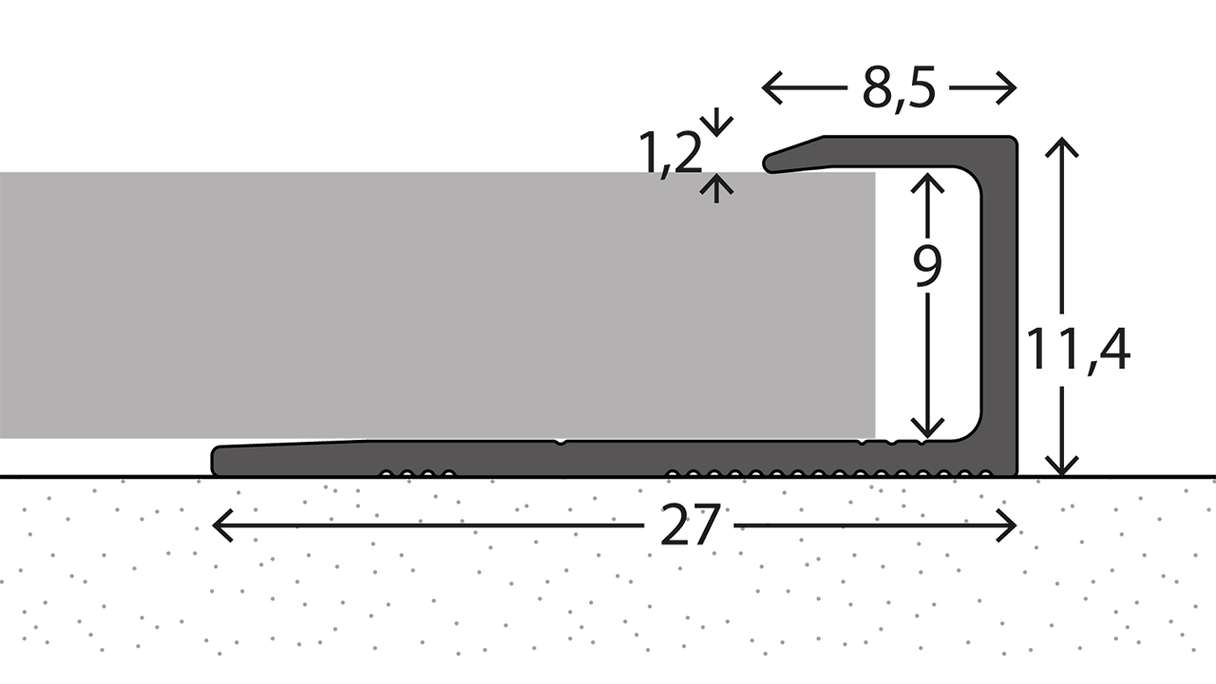 planeo Abschlussprofil 251 - 270 cm